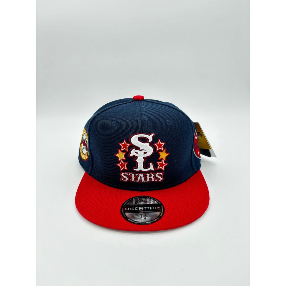 Headgear Classics St. Louis Stars Negro League Champs Fitted Hat Navy Red 7 1/4